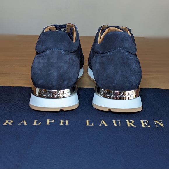NEW Ralph Lauren Purple Label Ethan Suede Sneaker - Picture 5 of 9